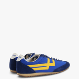 Blue shoes, side view