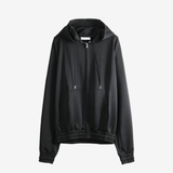 Black hoodie, front view