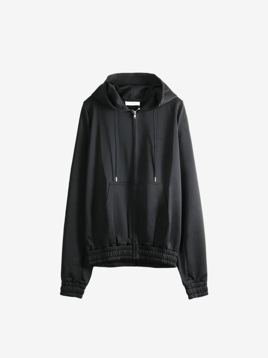 Black hoodie, front view