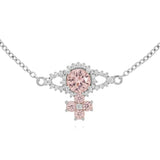 Pink jewelry, front view