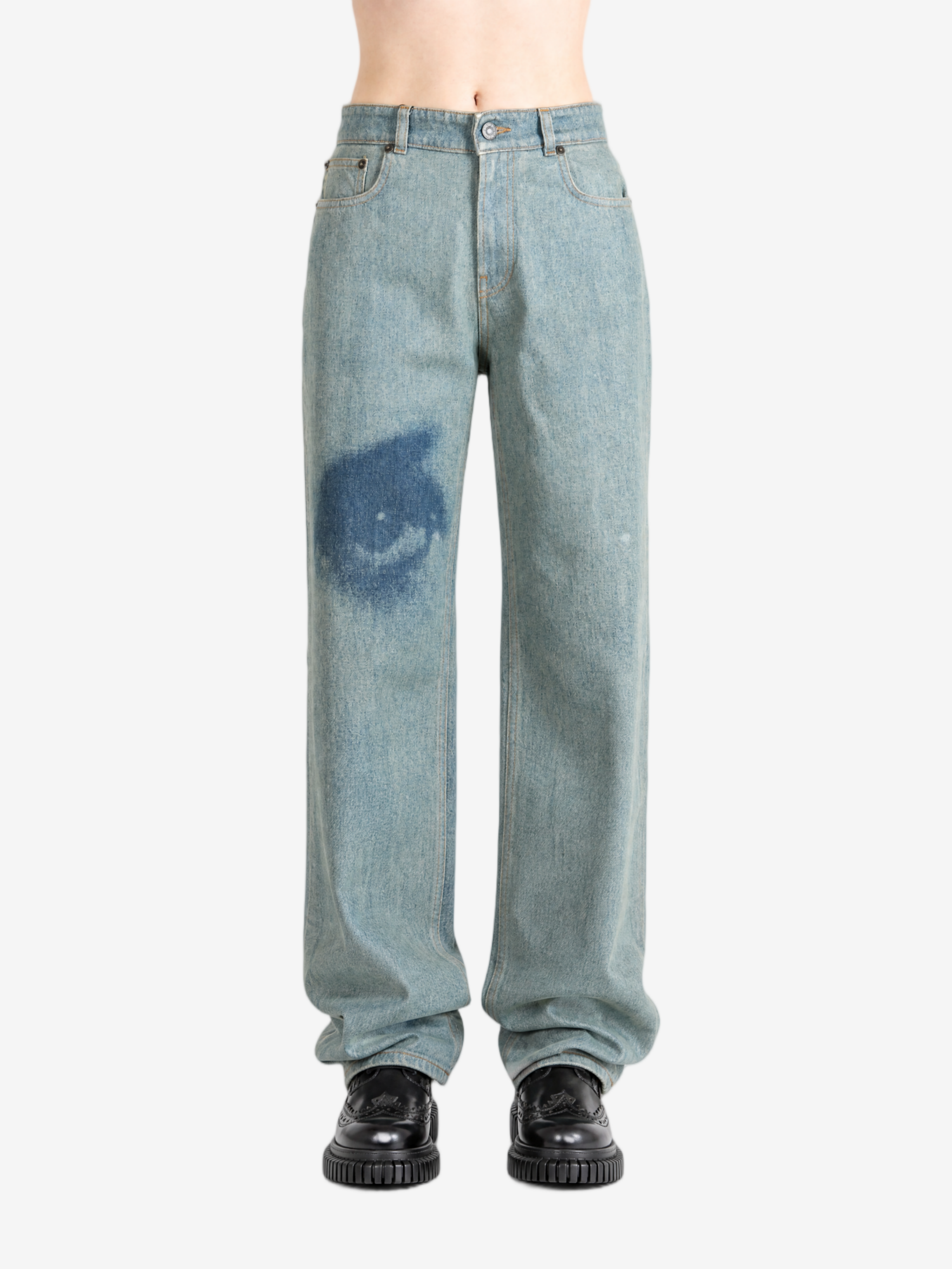 Blue jeans, full body view