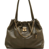 Green bag, front view