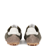 Green shoes, back view