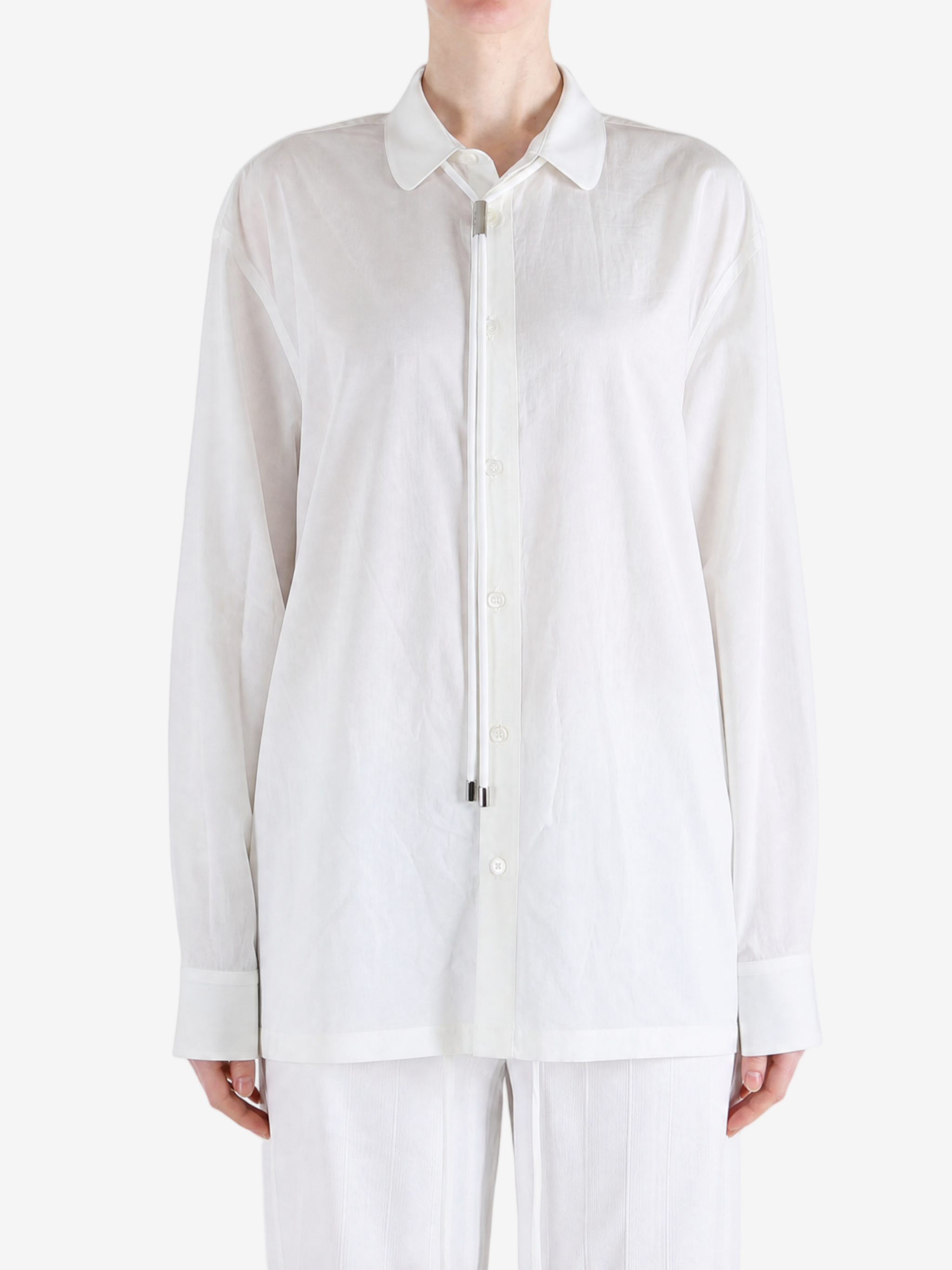 White shirt, full body view