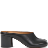 black mules, front view