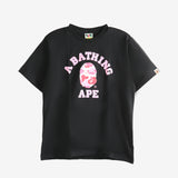 Black t-shirt,front view.