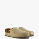 Tan sandals, front view