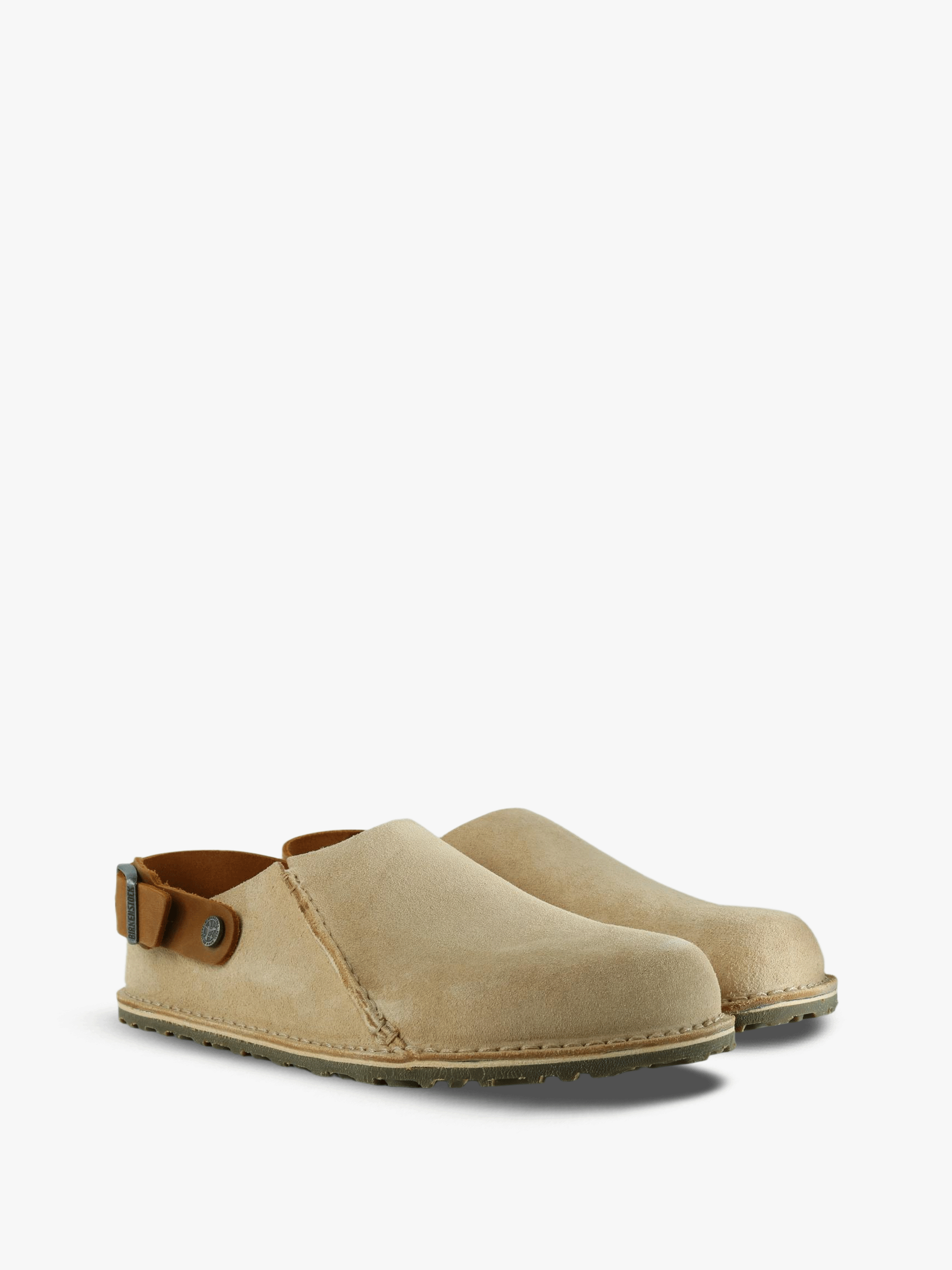 Tan sandals, front view