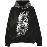 THUG CLUB - Men Hotheaded Riding Skull Hoodie