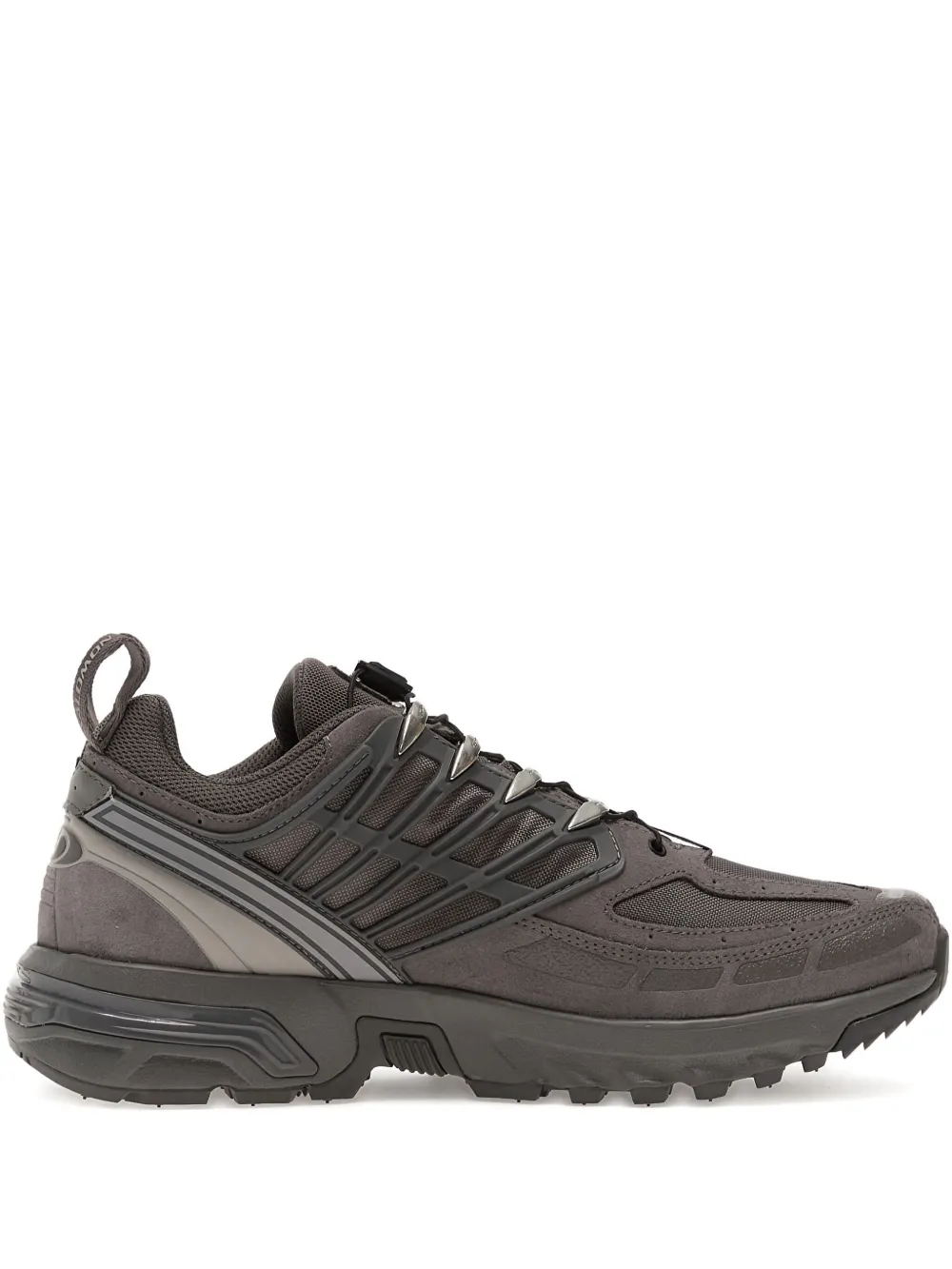 Black sneakers, front view