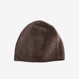 Brown hat, back view