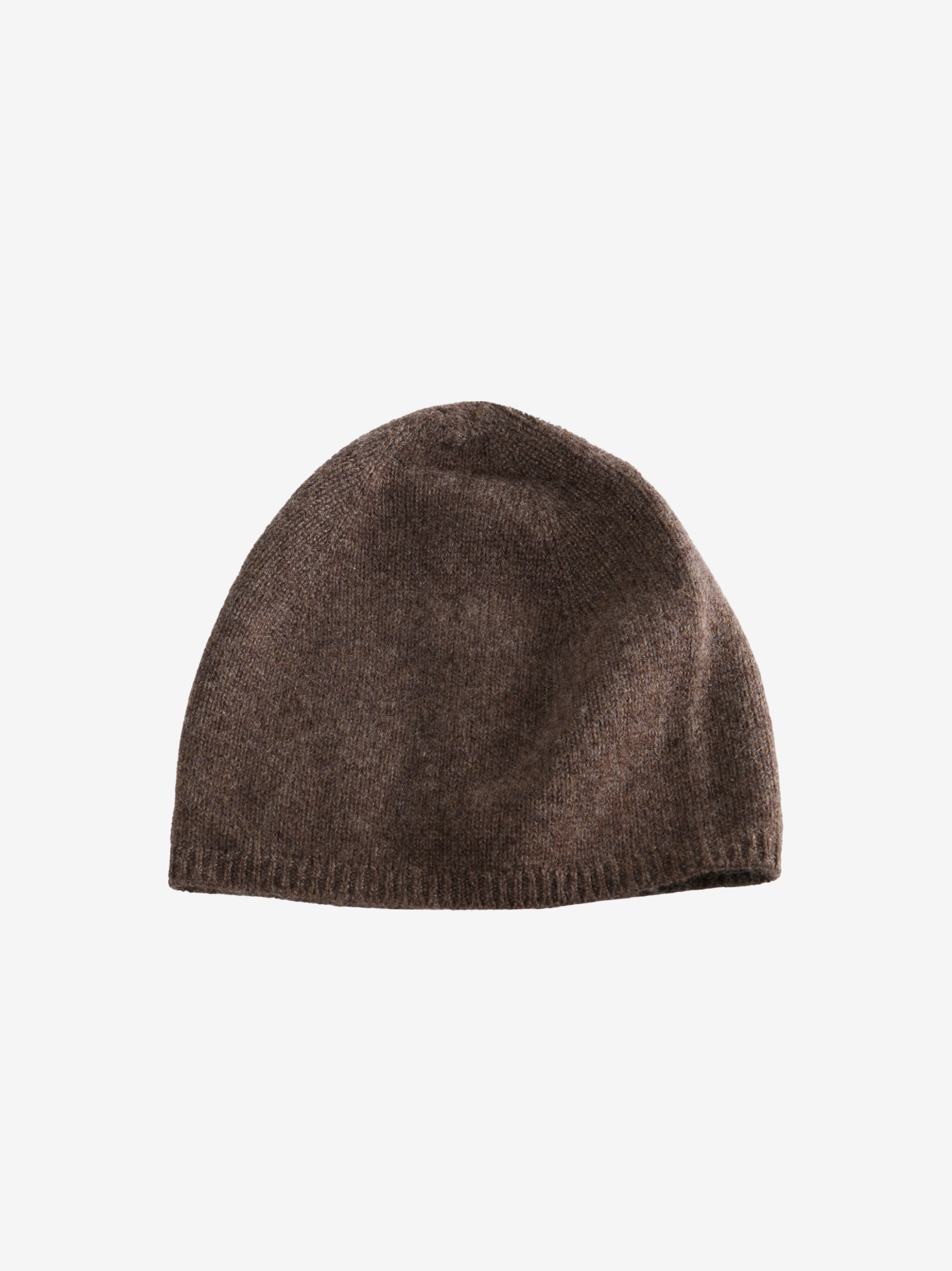 Brown hat, back view
