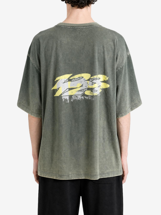 Black t-shirt, front view