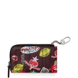 Burgundy accessories, front view
