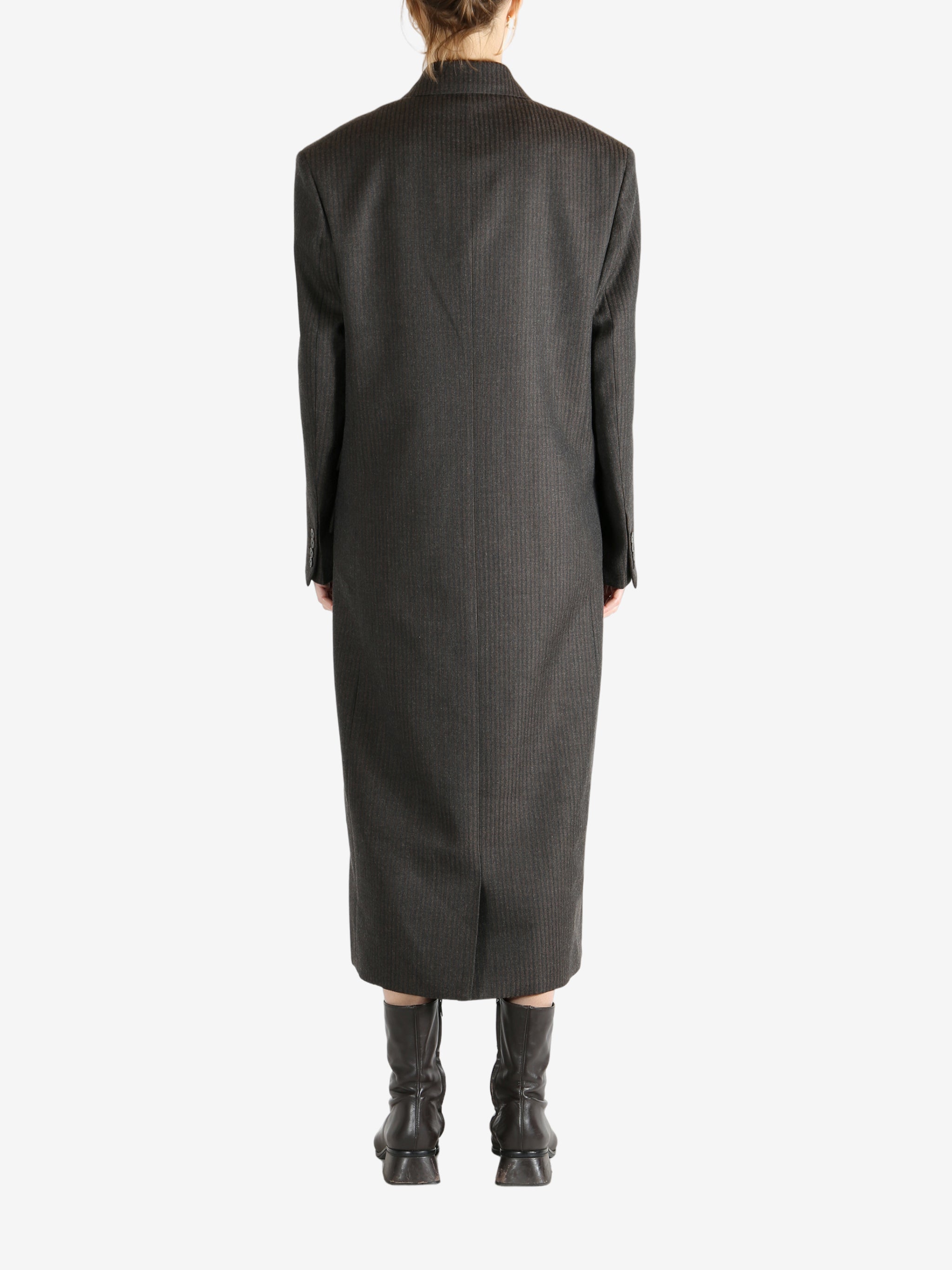 Brown coat, full body view