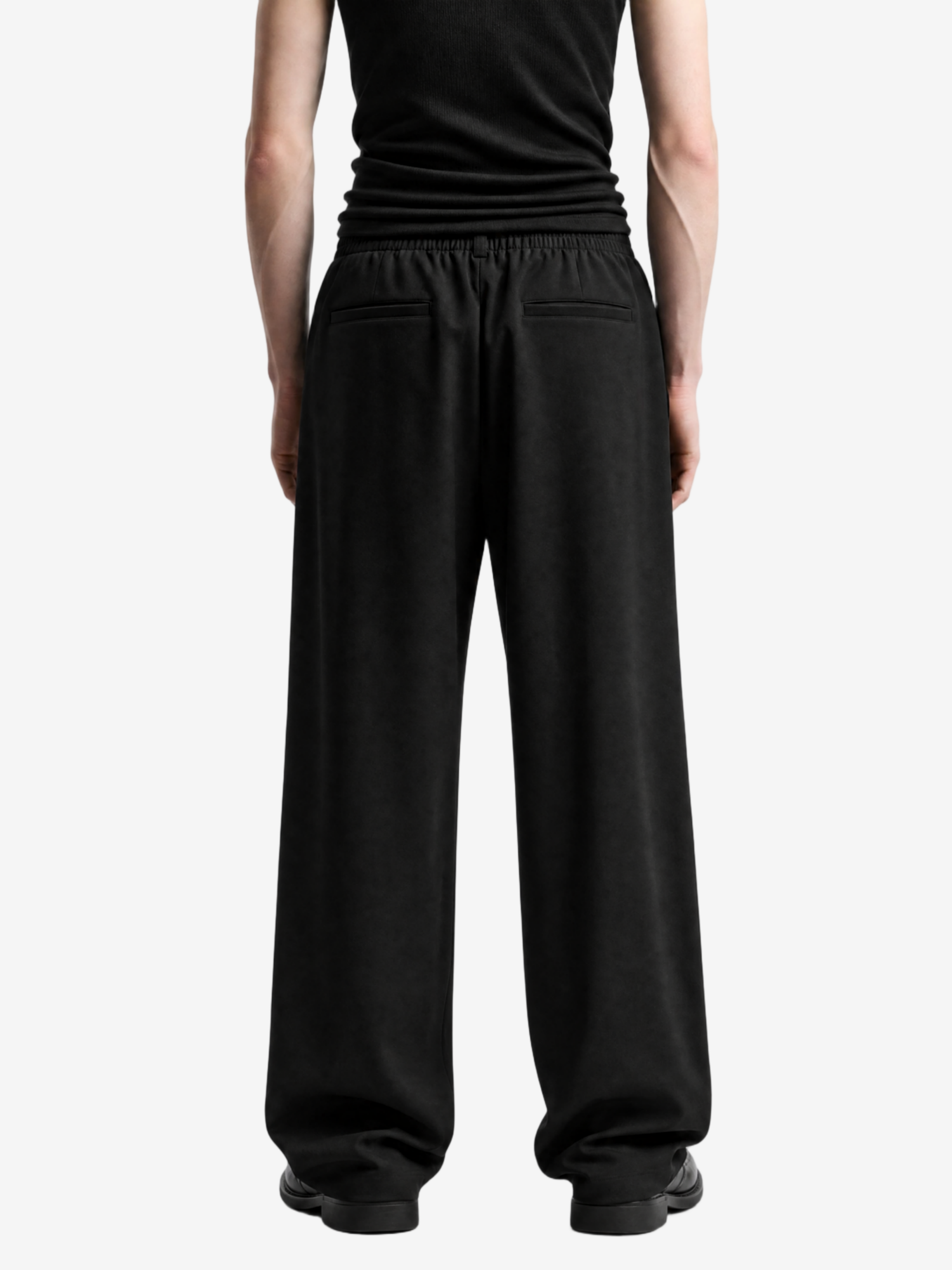 Black pants, full body view