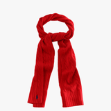 Red scarf, front view