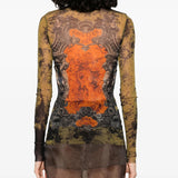 Black top worn by a person, showing the top fit