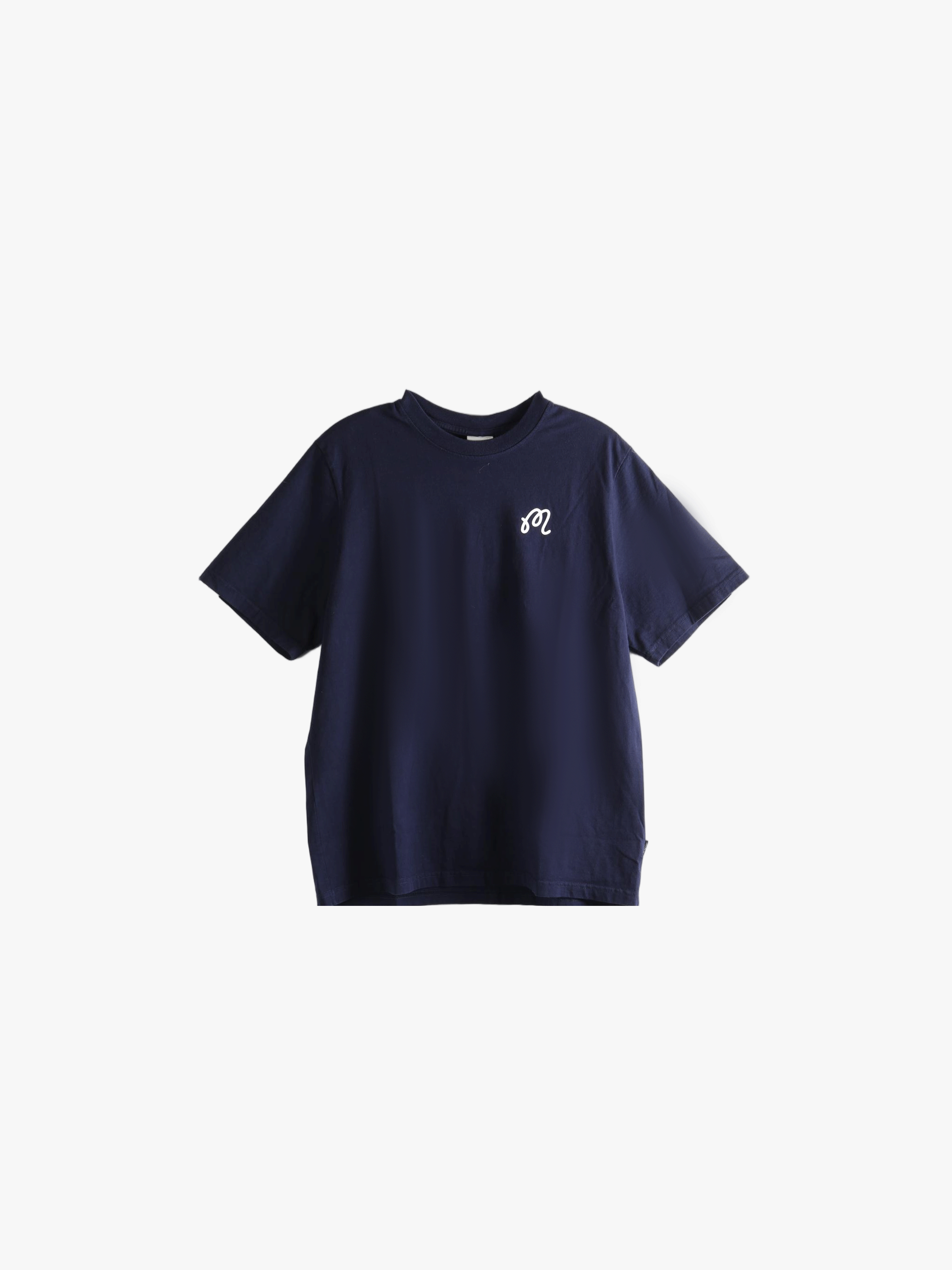 Navy t-shirt, front view