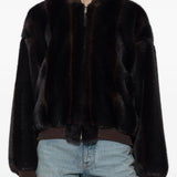 Brown jacket, full body view