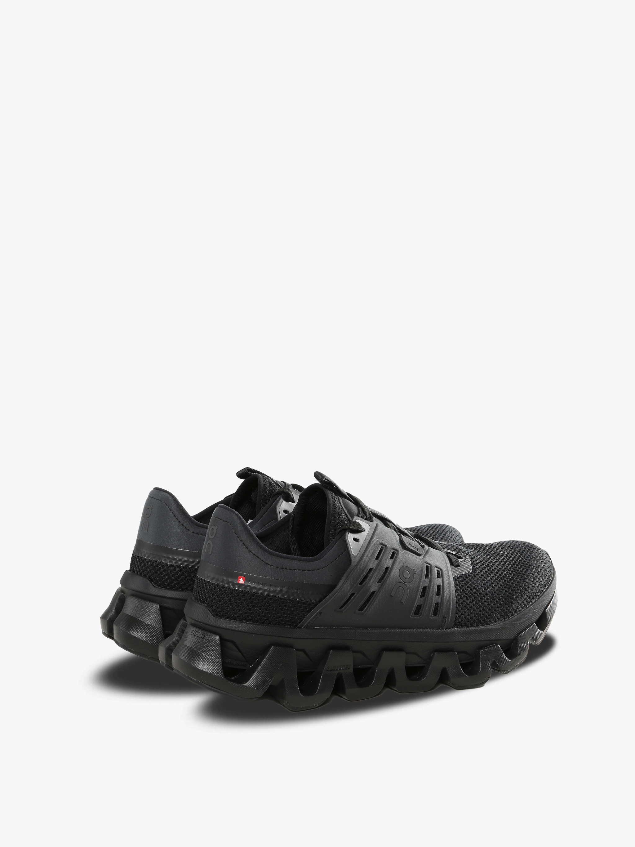 Black sneakers, back view