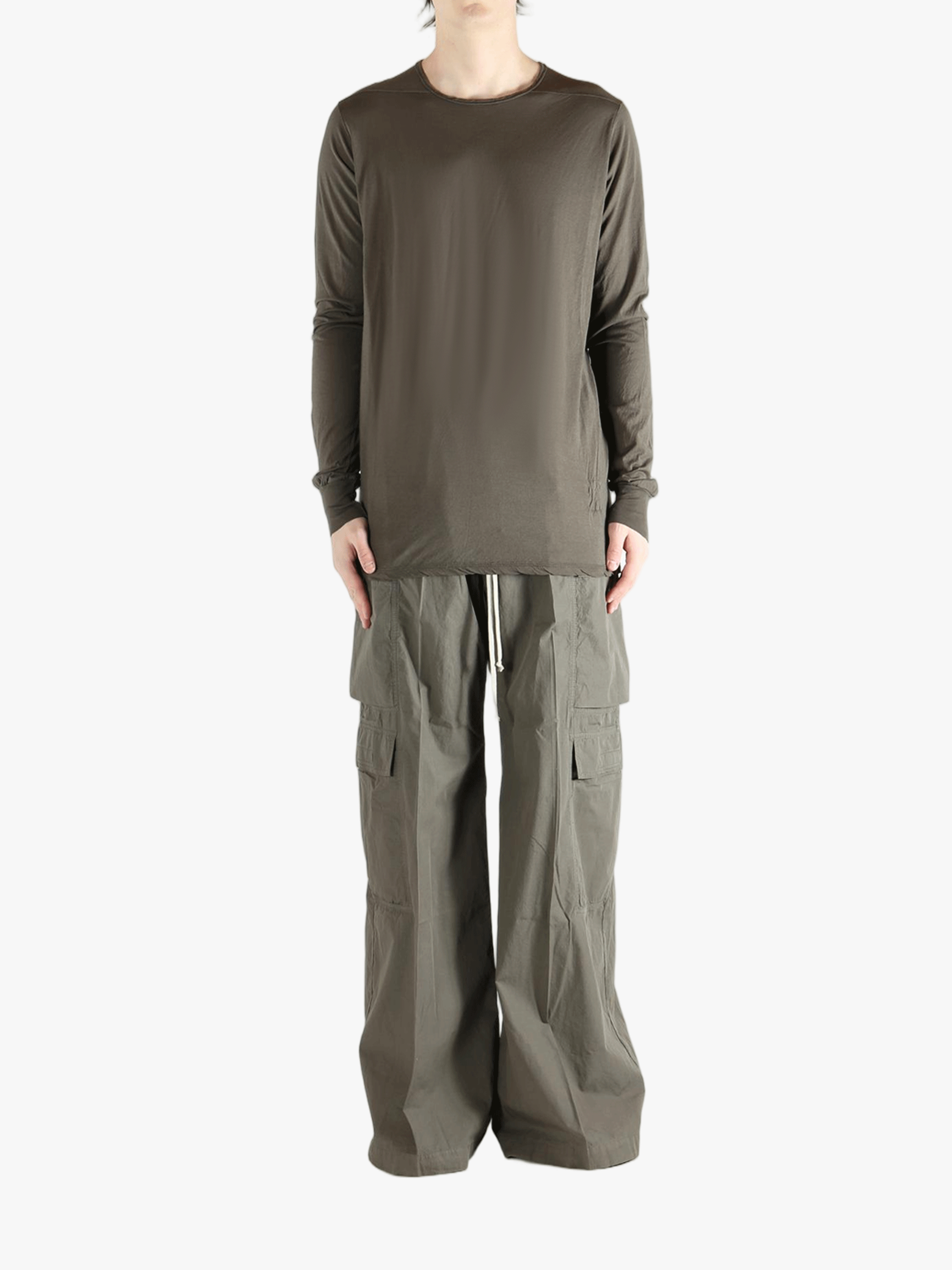 brown t-shirts  ,full body view