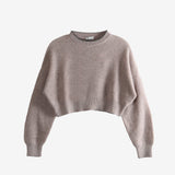 Tan knitwears, front view