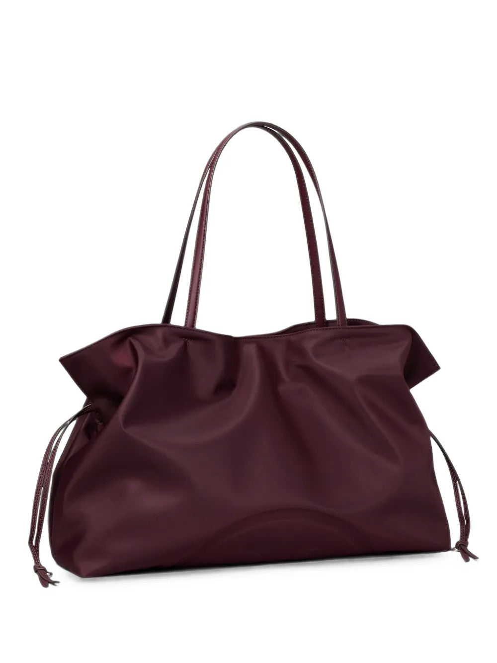 Burgundy bag, front view
