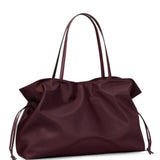 Burgundy bag, front view