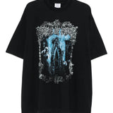 Black t-shirt, front view