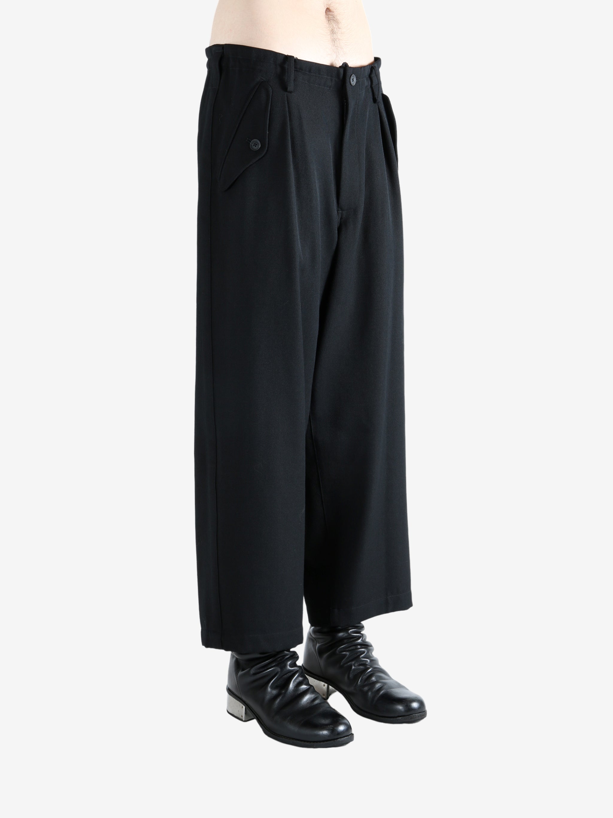 YOHJI YAMAMOTO POUR HOMME - Men Side Tape Tuck Pants – Atelier New