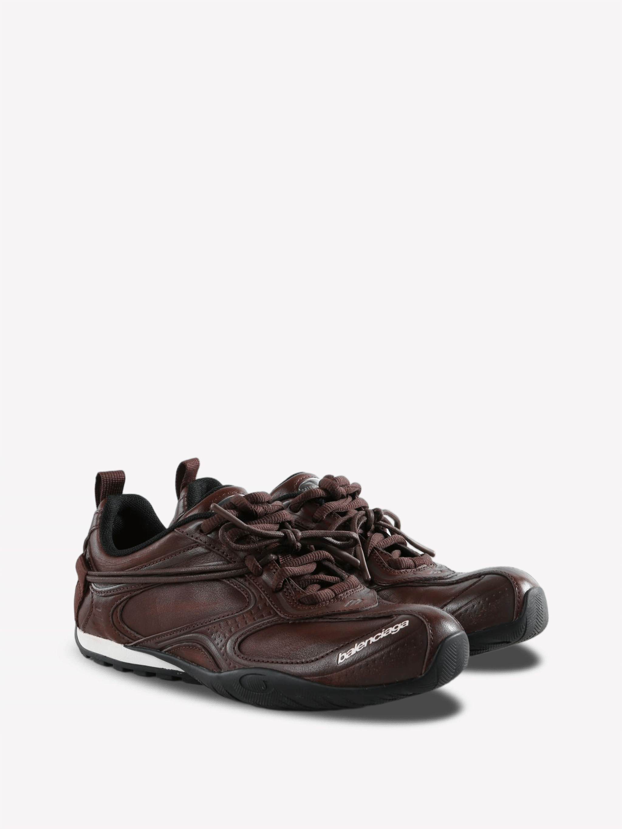 Brown shoes, front view