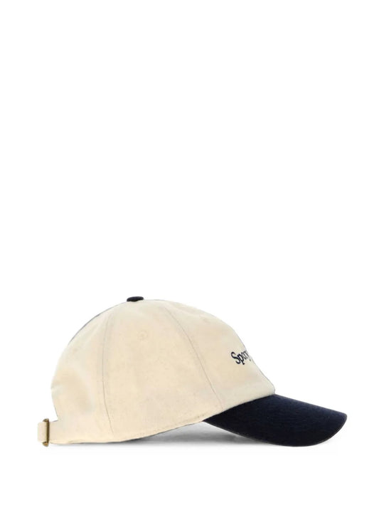 Tan hat, front view
