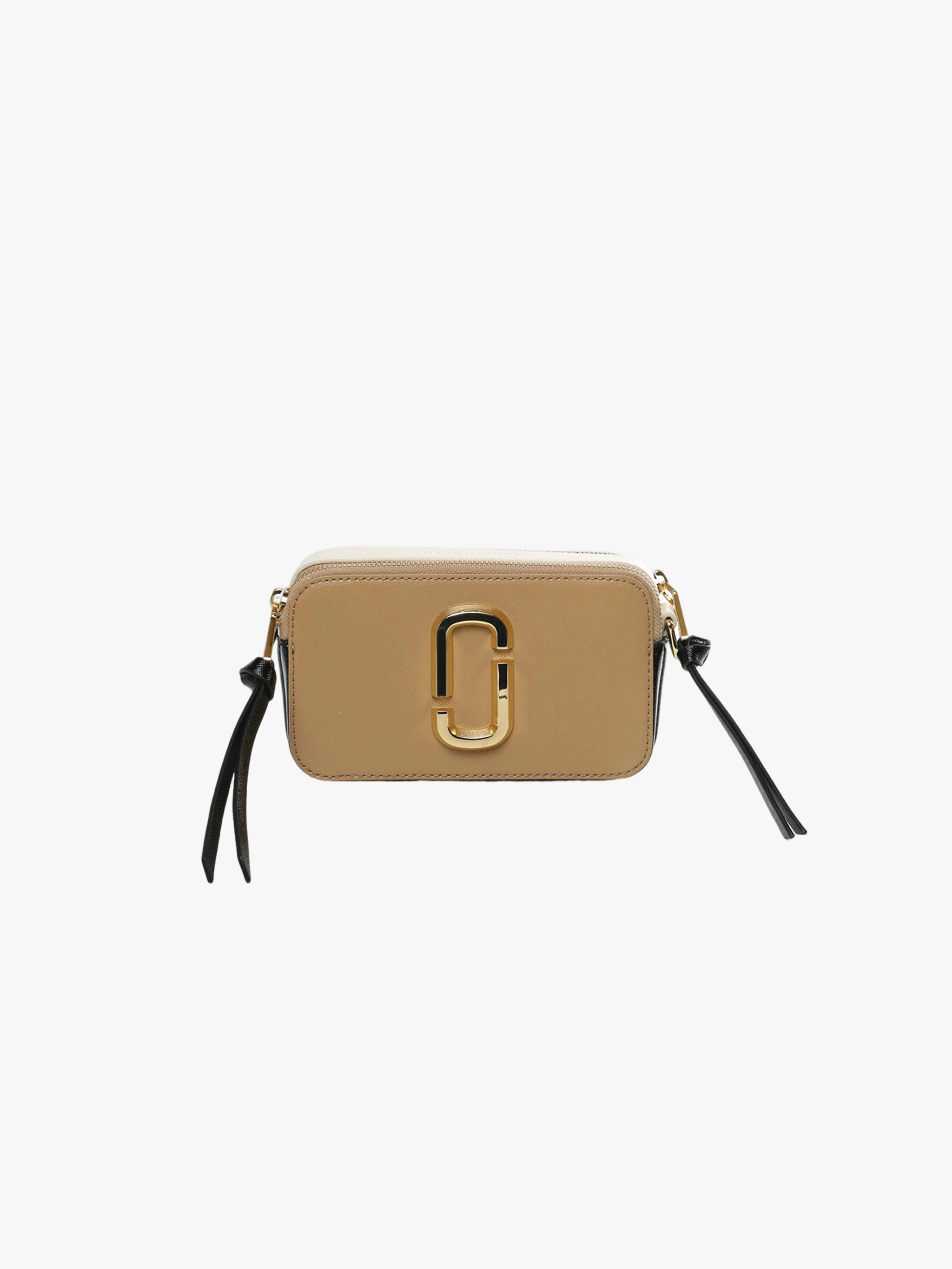 Tan bag, front view