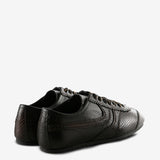 Brown shoes, back view