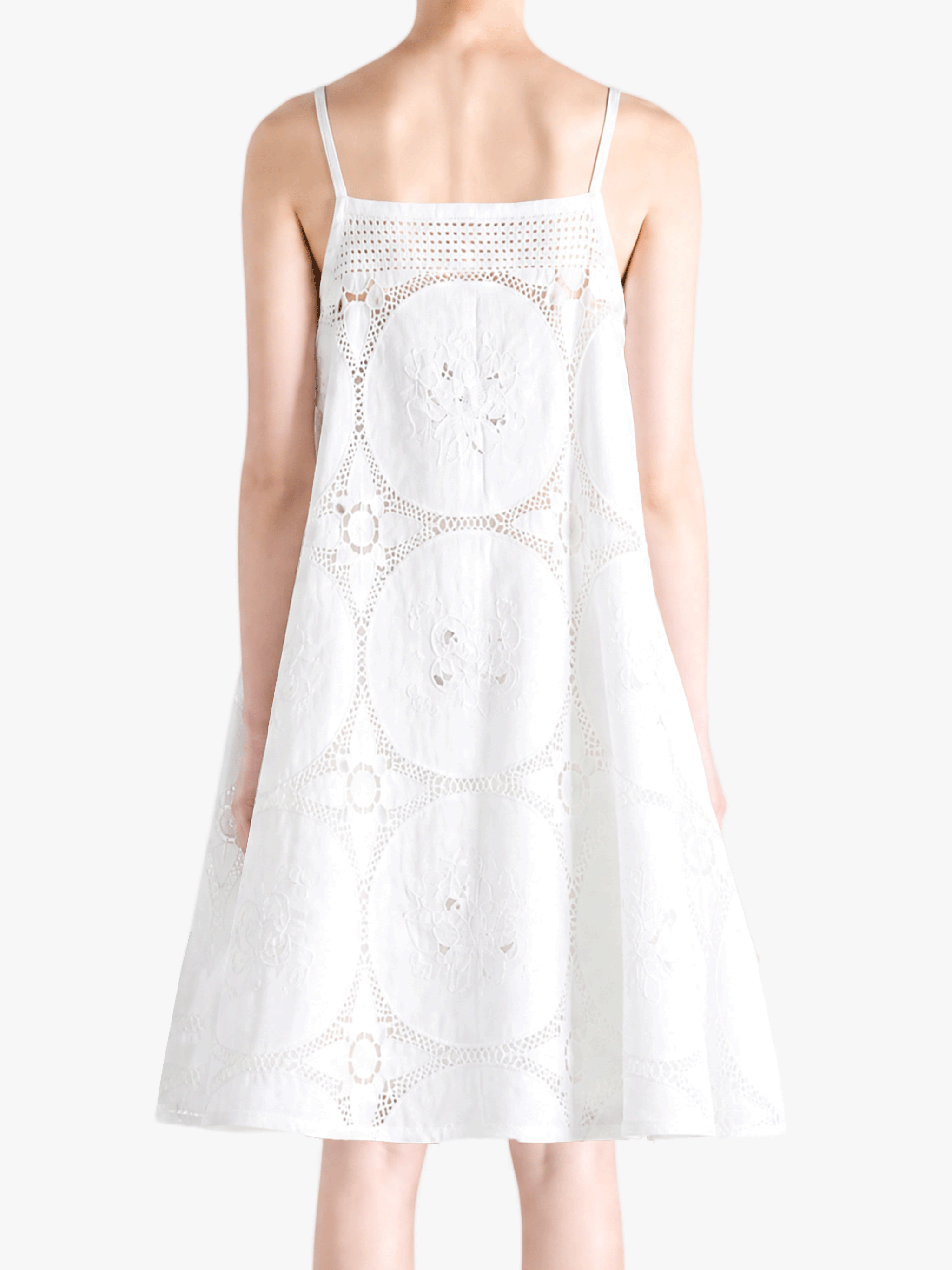 White dress, full body view