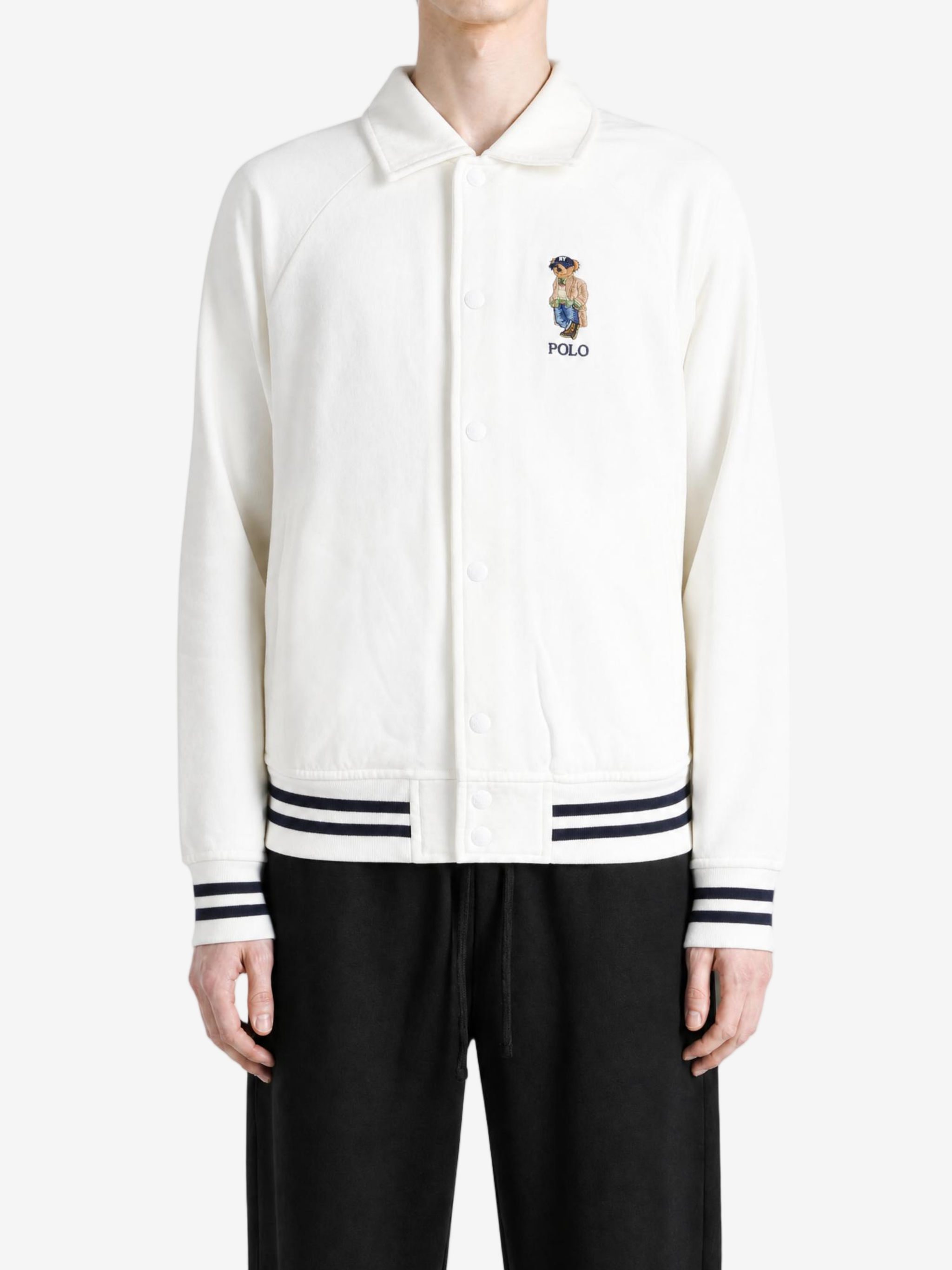 White jacket, full body view