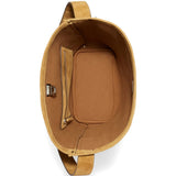 Close up of Tan bag, showing detail