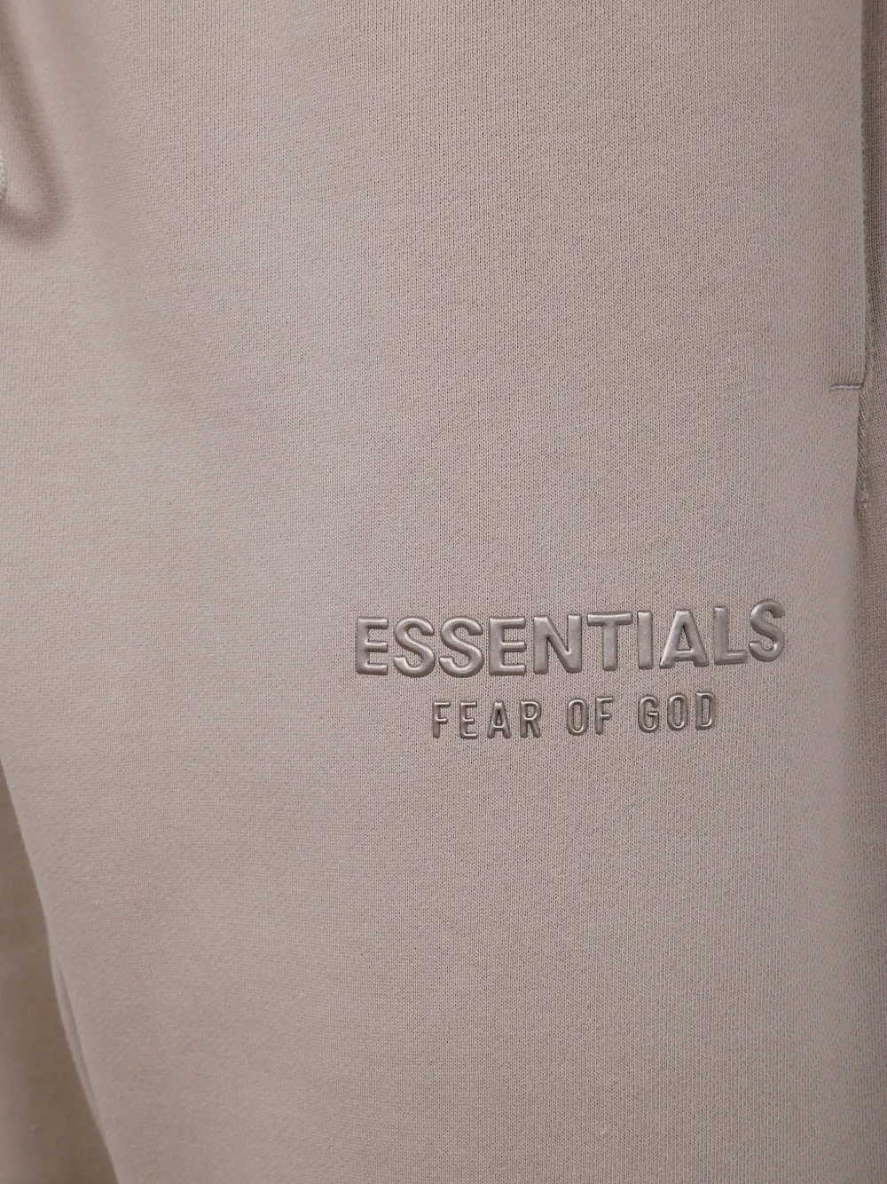 Close up of Grey pants, showing texture of the cotton fabric