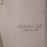 Close up of Grey pants, showing texture of the cotton fabric