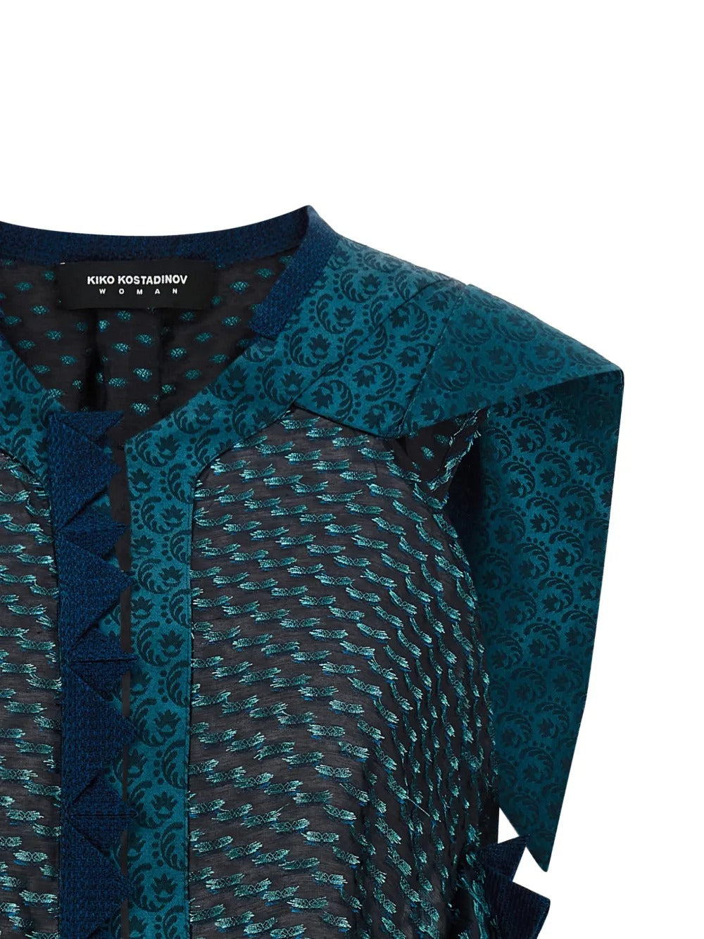 Close up of the black top, showing texture of the modal fabric