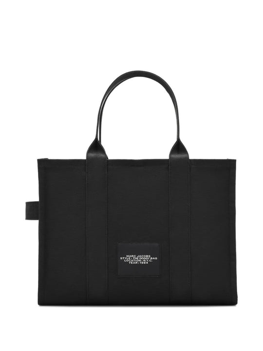Black bags, back view