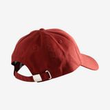 Burgundy hat, front view