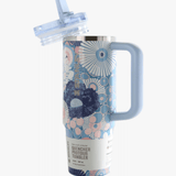 Blue product, front view