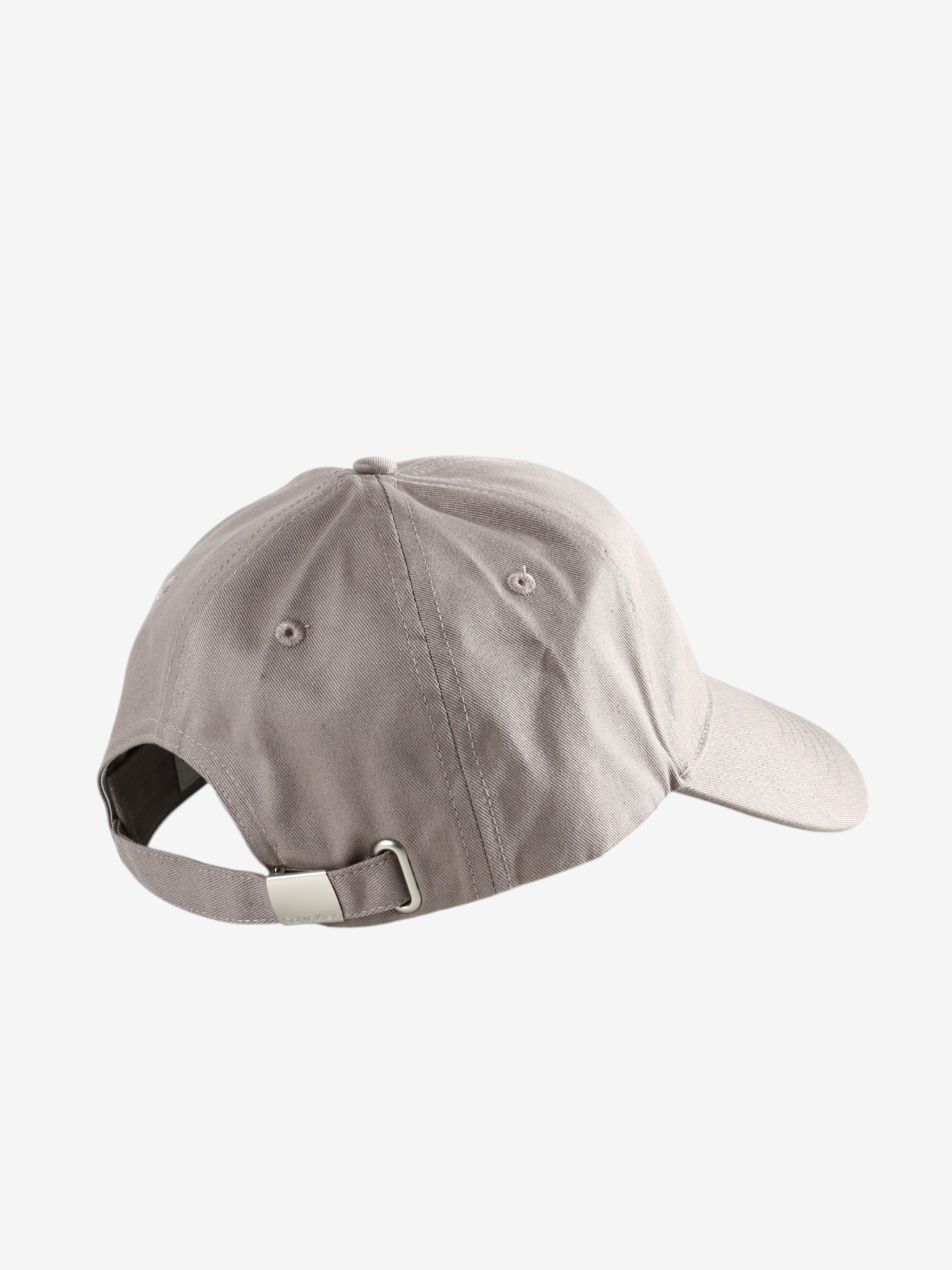 Tan hat, back view