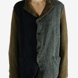 Brown jacket worn by a person. showing the jacket's fit