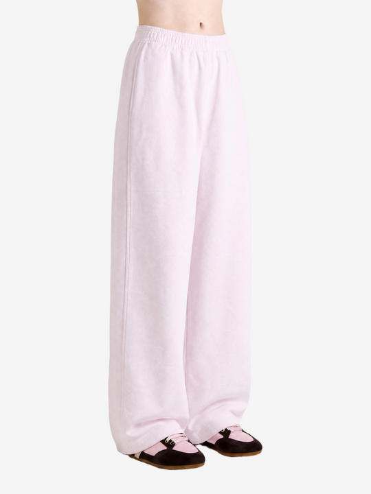 Pink pants, full body view