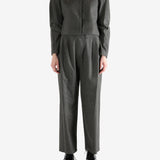 Grey tops,full body view