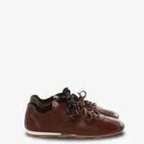 Brown sneakers, front view