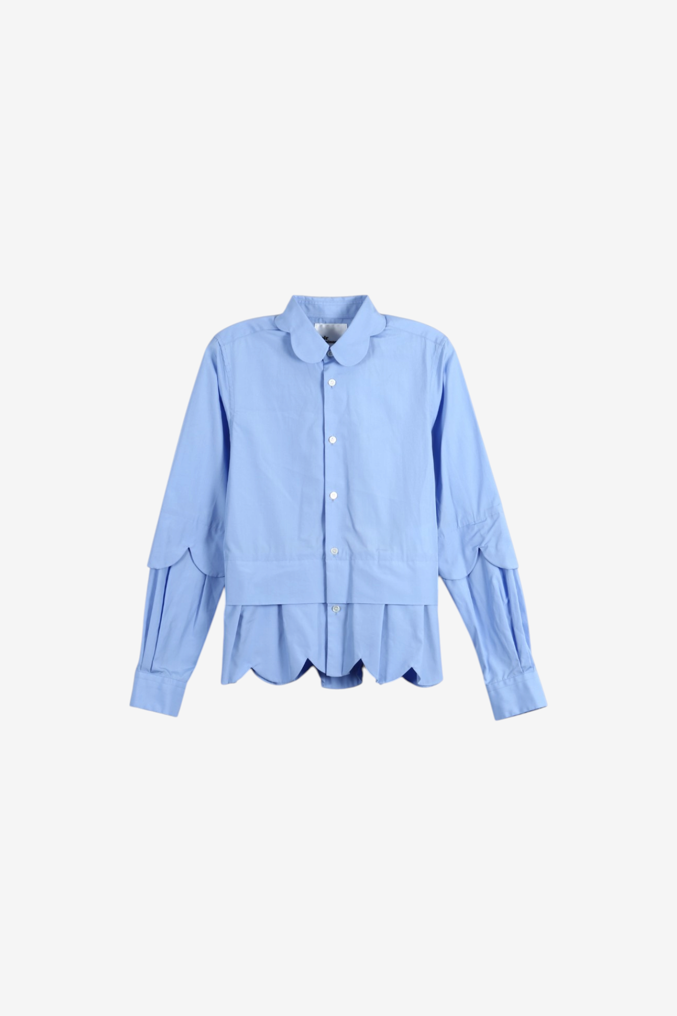 Blue shirt, front view